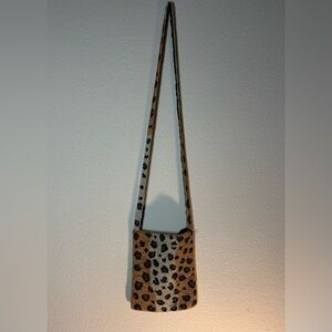 Christiana Purse Micro-beaded Leopard Print Crossbody Handbag High-End